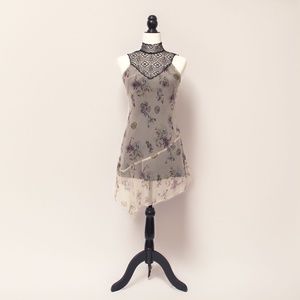 SMART SET | Victorian Lace High Neckline Dress